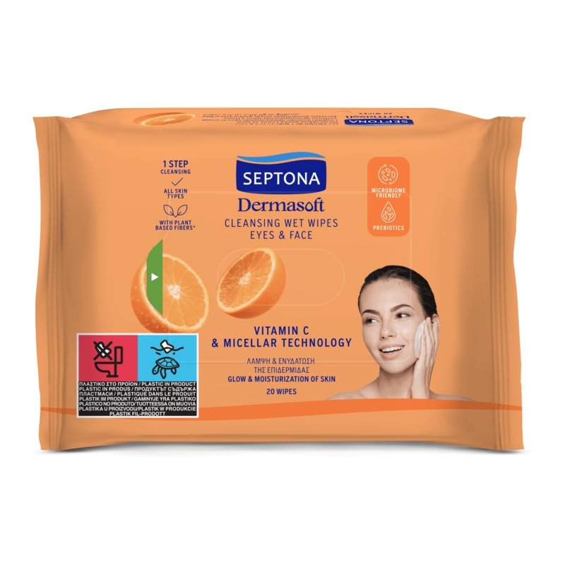 Septona Cleansing Make-up Removal Wipes With Vitamin C And Micellar Technology 20 Wipes Septona Cleansing Make-up Removal Wipes With Vitamin C And Micellar Technology 20 Wipes