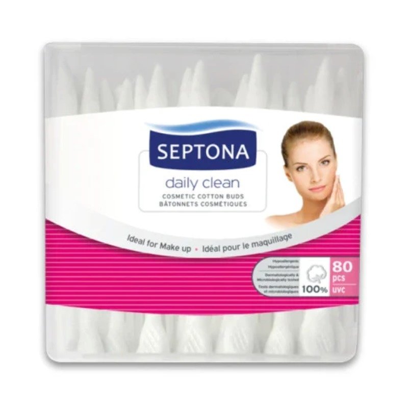 Septona Cosmetic Cotton Buds 80 Pcs Septona Cosmetic Cotton Buds 80 Pcs
