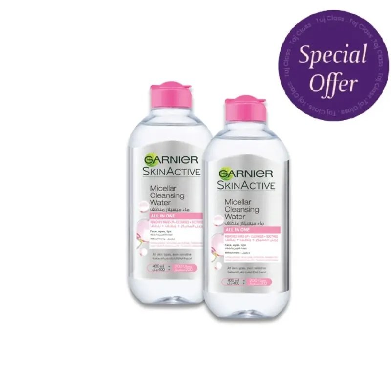Garnier Skinactive Micellar Cleansing Water 400ml Offer (2 Box ) 15% Offer Garnier Skinactive Micellar Cleansing Water 400ml Offer (2 Box ) 15% Offer