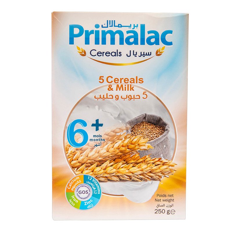 Primalac 5 Cereals & Milk 250 G Primalac 5 Cereals & Milk 250 G