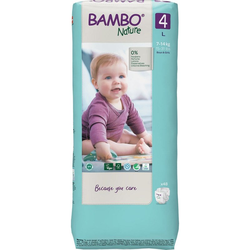 Bambo Nature No(4) 7-14Kg 48 Diapers