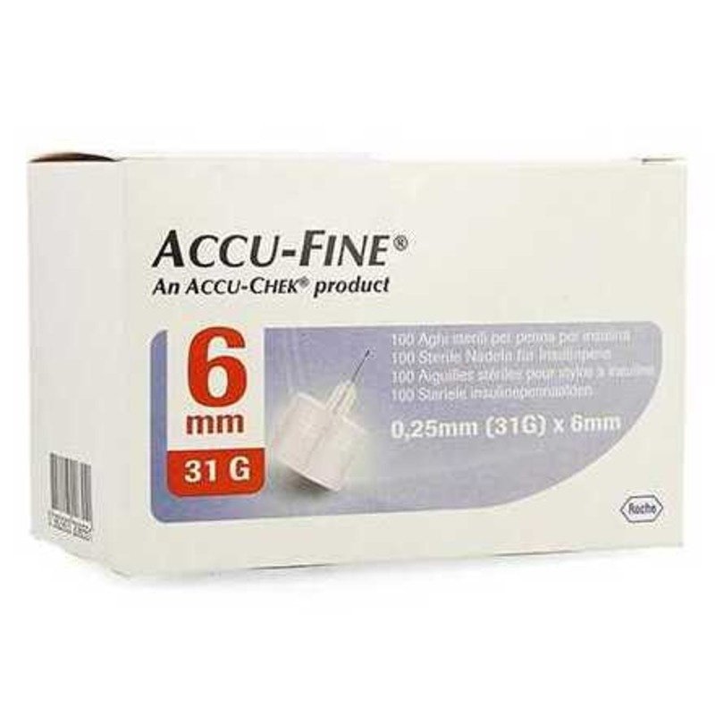 Accu Fine 31g x 6 mm 100 Needles Accu Fine 31g x 6 mm 100 Needles