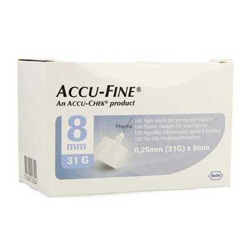 Accu Fine 31 G 8 mm 100 Needles Accu Fine 31 G 8 mm 100 Needles
