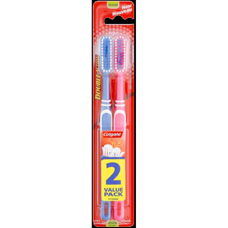 Colgate Double Action Toothbrush 2 Value Pack
