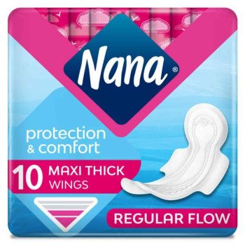 Nana Maxi Thick Regular Wings 10 Pads Nana Maxi Thick Regular Wings 10 Pads