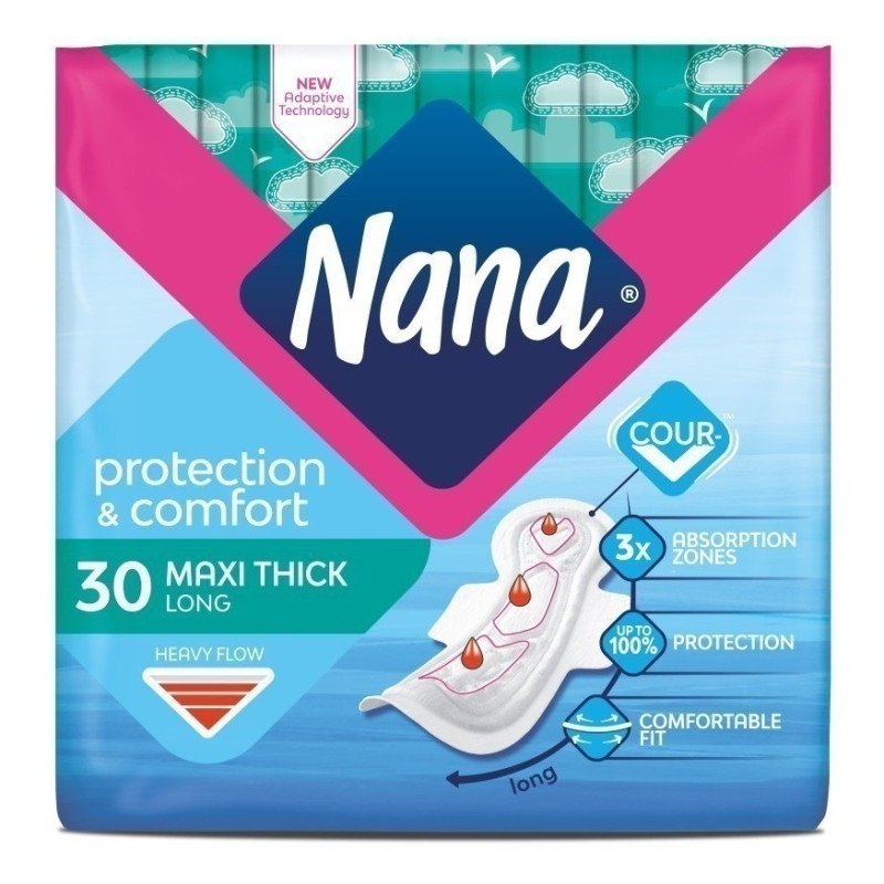 Nana Maxi Thick Long Economy 30 Pads Nana Maxi Thick Long Economy 30 Pads