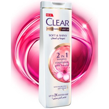 Clear Anti-Dandruff Soft & Shiny 2 in 1 shampoo 360ml Clear Anti-Dandruff Soft & Shiny 2 in 1 shampoo 360ml