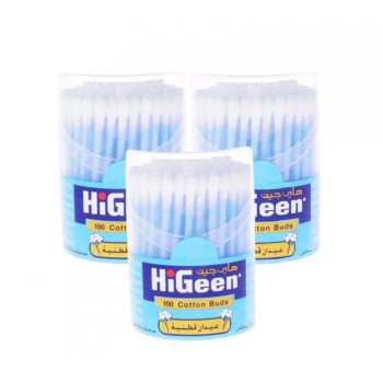 Higeen Cotton Buds 100 Pcs 3 Box Offer Higeen Cotton Buds 100 Pcs 3 Box Offer