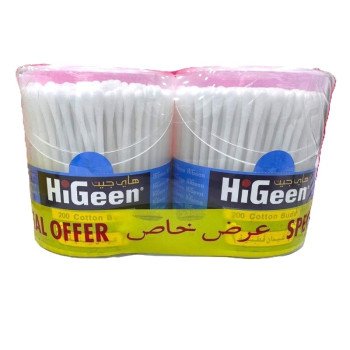 Higeen Cotton Buds 200 Pcs 2 Box Offer Higeen Cotton Buds 200 Pcs 2 Box Offer