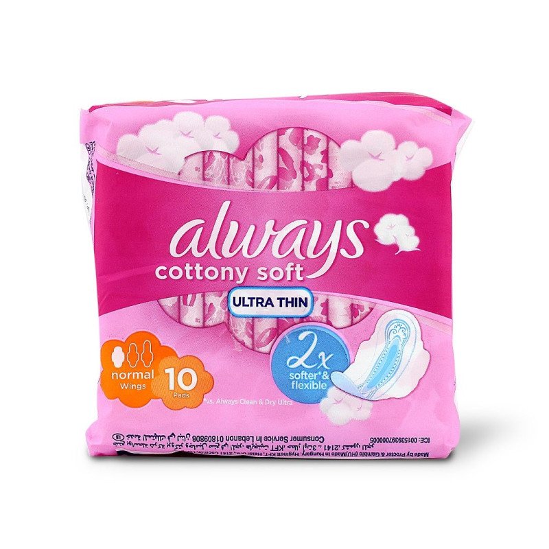Always Ultra Thin Soft Cotton Normal 10 Pads Always Ultra Thin Soft Cotton Normal 10 Pads