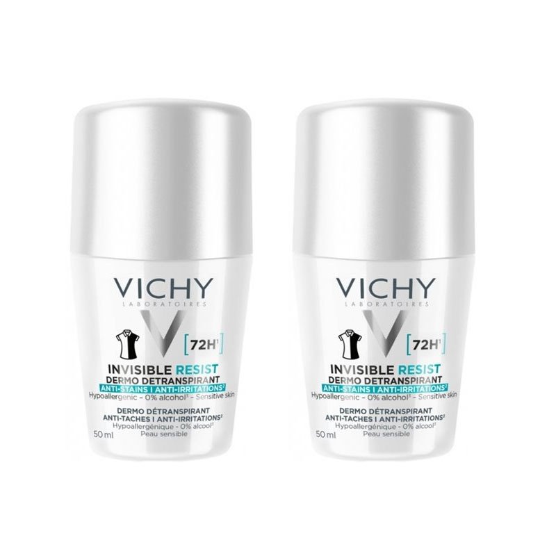 Vichy Deodorant Invisible Resist Anti Irritation 50 ml *2 Offer Vichy Deodorant Invisible Resist Anti Irritation 50 ml *2 Offer