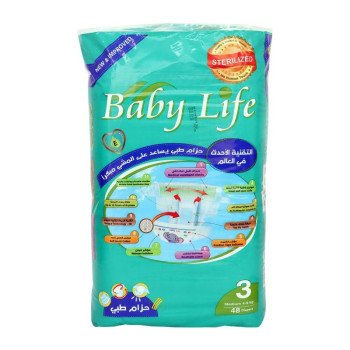 Baby Life No (3) Medium 48 Diapers Baby Life No (3) Medium 48 Diapers
