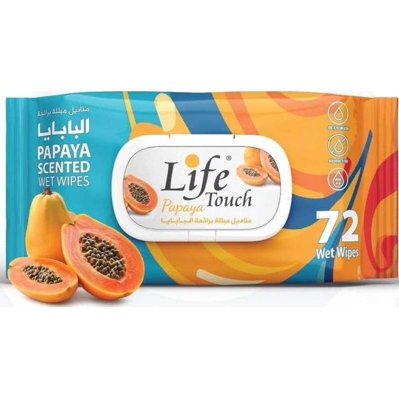 Life Touch Papaya 72 Wipes