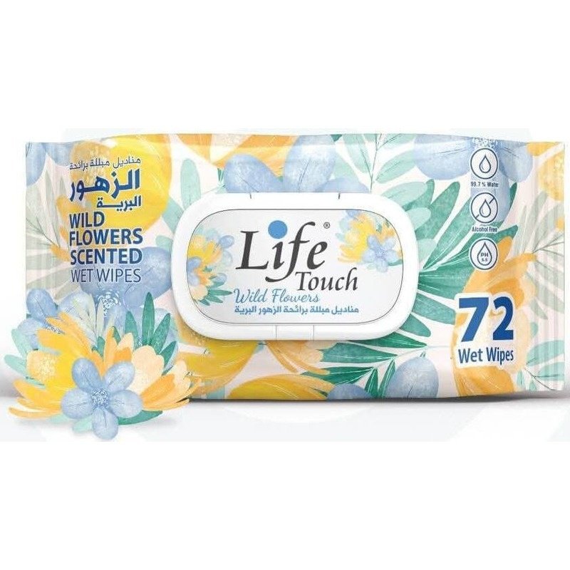 Life Touch Wild Flowers 72 Wipes