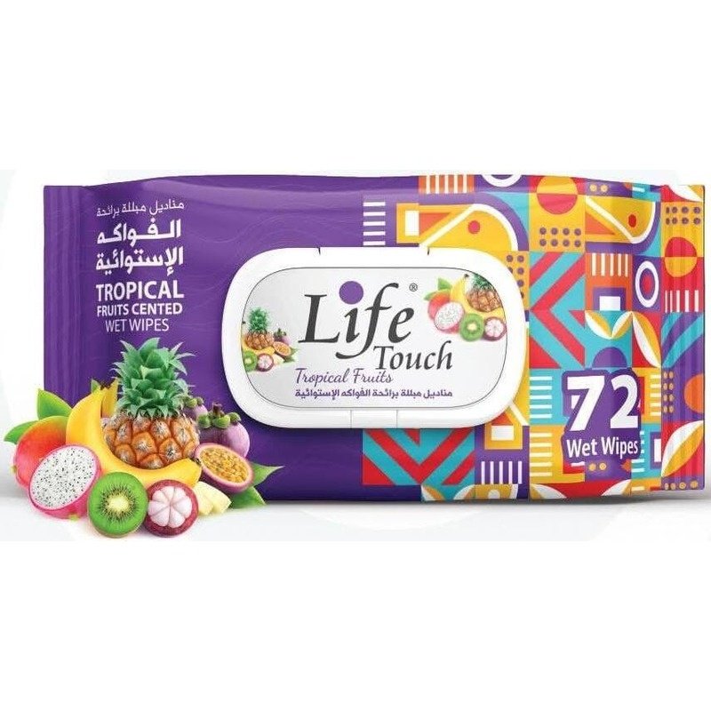 Life Touch Tropical Fruits 72 Wipes