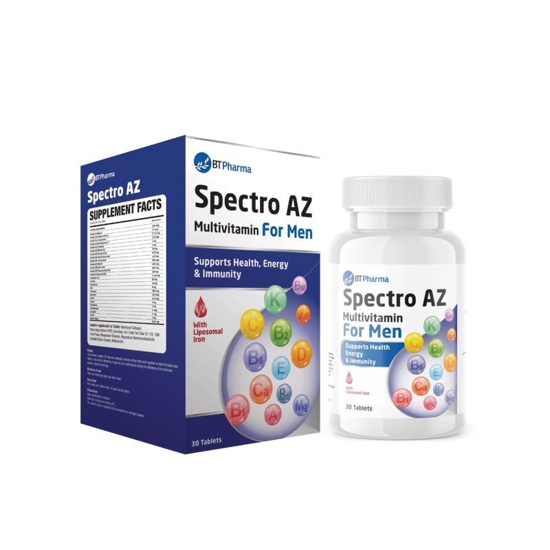 BTPharma Spectro AZ Multivitamins for Men 30 Tablets BTPharma Spectro AZ Multivitamins for Men 30 Tablets