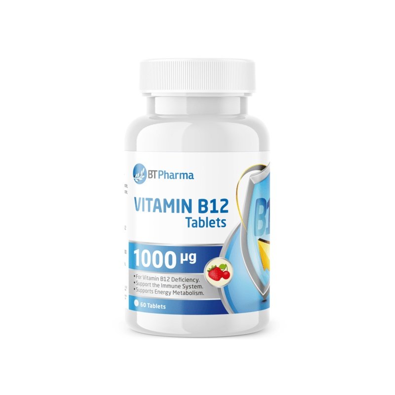 BTPharma Vitamin B12 1000µg Tablets BTPharma Vitamin B12 1000µg Tablets