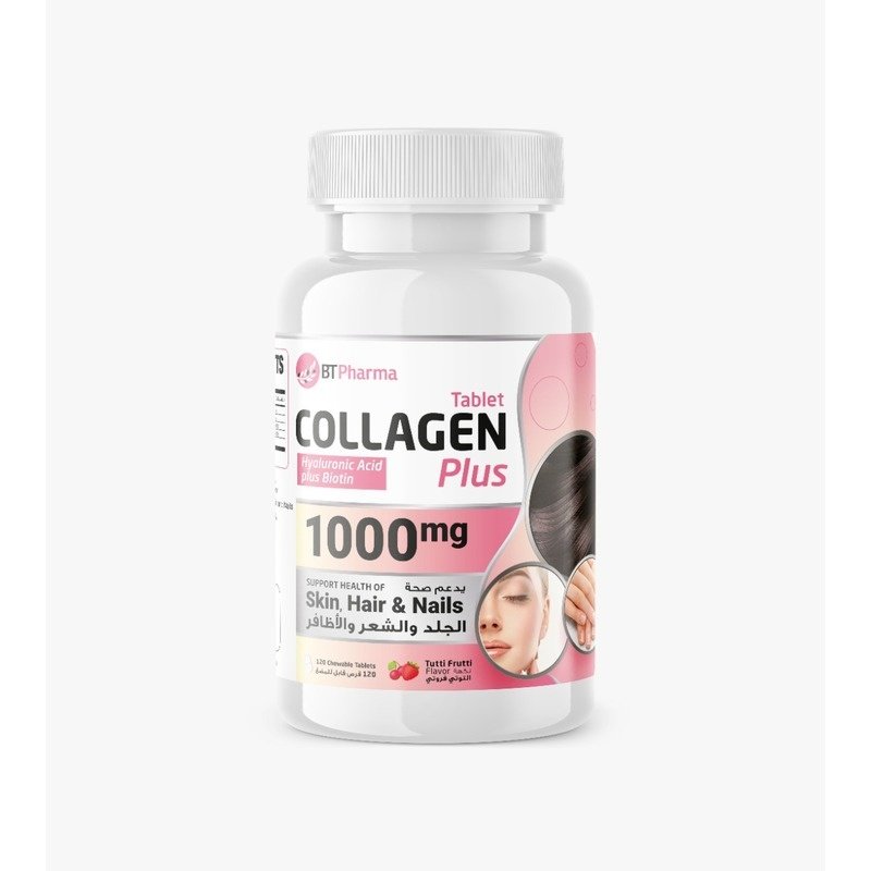 BTPharma Collagen Plus 1000 mg Chewable Tablets BTPharma Collagen Plus 1000 mg Chewable Tablets