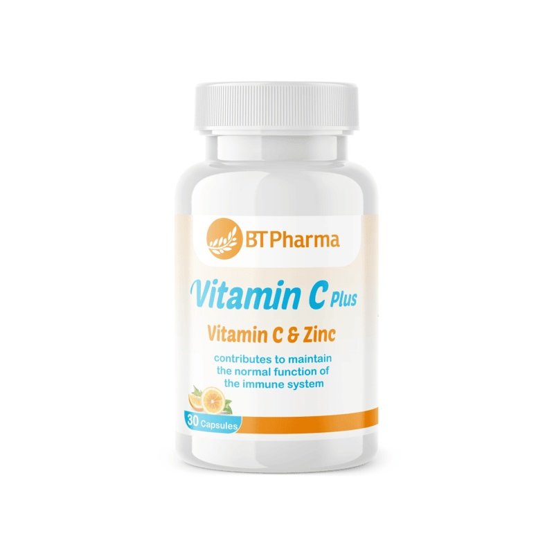 BTPharma Vitamin C Plus 500 mg Capsules BTPharma Vitamin C Plus 500 mg Capsules