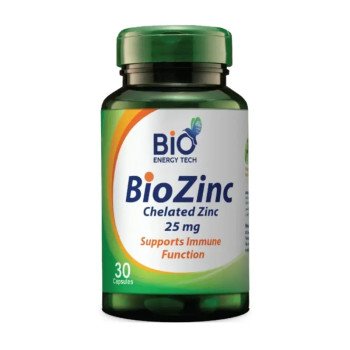 Bio Energy Tech Bio Zinc 25Mg 30 Capsules Bio Energy Tech Bio Zinc 25Mg 30 Capsules