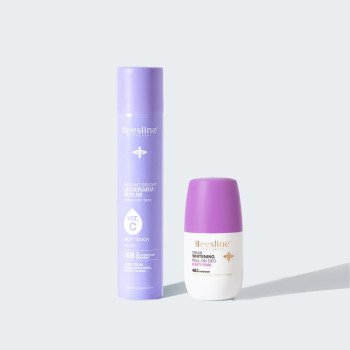 Beesline Radiant Bright Vitamin C 48H Silky Touch Under Arm Serum 150ml + Whitening Beauty Pearl 48H Roll-On Deo 50ml Beesline Radiant Bright Vitamin C 48H Silky Touch Under Arm Serum 150ml + Whitening Beauty Pearl 48H Roll-On Deo 50ml
