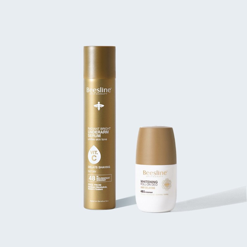 بيزلين راديانت برايت فيتامين سي، سيروم لتأخير نمو الشعر تحت الإبط، ١٥٠ مل + مزيل عرق رول أون مفتح، ٥٠ مل بيزلين راديانت برايت فيتامين سي، سيروم لتأخير نمو الشعر تحت الإبط، ١٥٠ مل + مزيل عرق رول أون مفتح، ٥٠ مل
