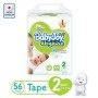 Baby Joy Diapers Size (2) For 3.5-7Kg 56 Diapers Baby Joy Diapers Size (2) For 3.5-7Kg 56 Diapers
