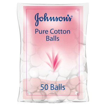 Johnson's Cotton Wool Balls 50 Pads Johnson's Cotton Wool Balls 50 Pads