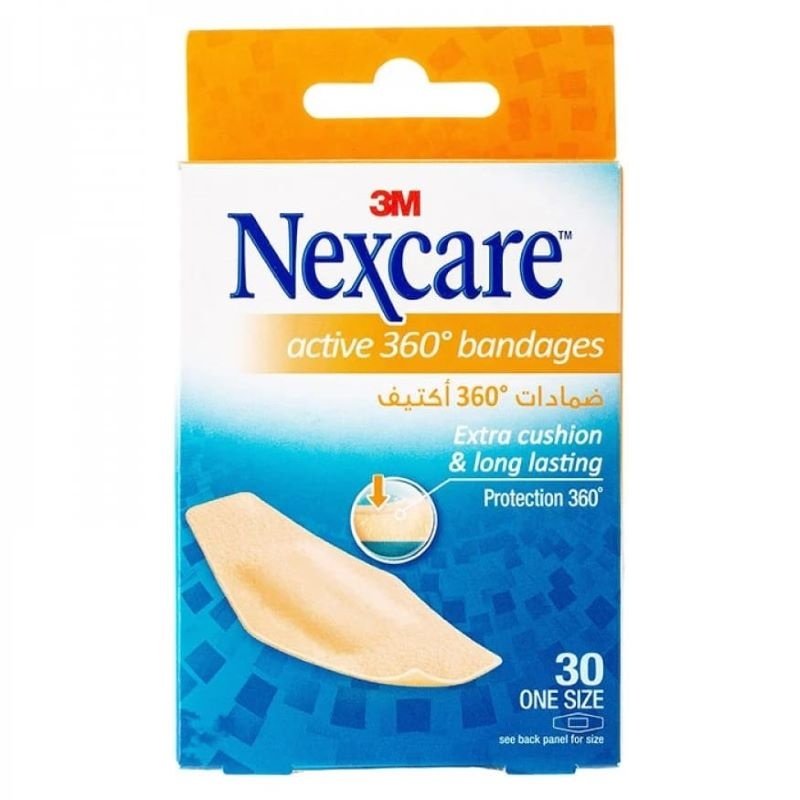 Nexcare Active 360 Bandages Extra Cushion 60 Pcs Nexcare Active 360 Bandages Extra Cushion 60 Pcs