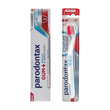 Parodontax Gum + Breath & Sensitivity Toothpaste 75 Ml + Toothbrush Free Parodontax Gum + Breath & Sensitivity Toothpaste 75 Ml + Toothbrush Free