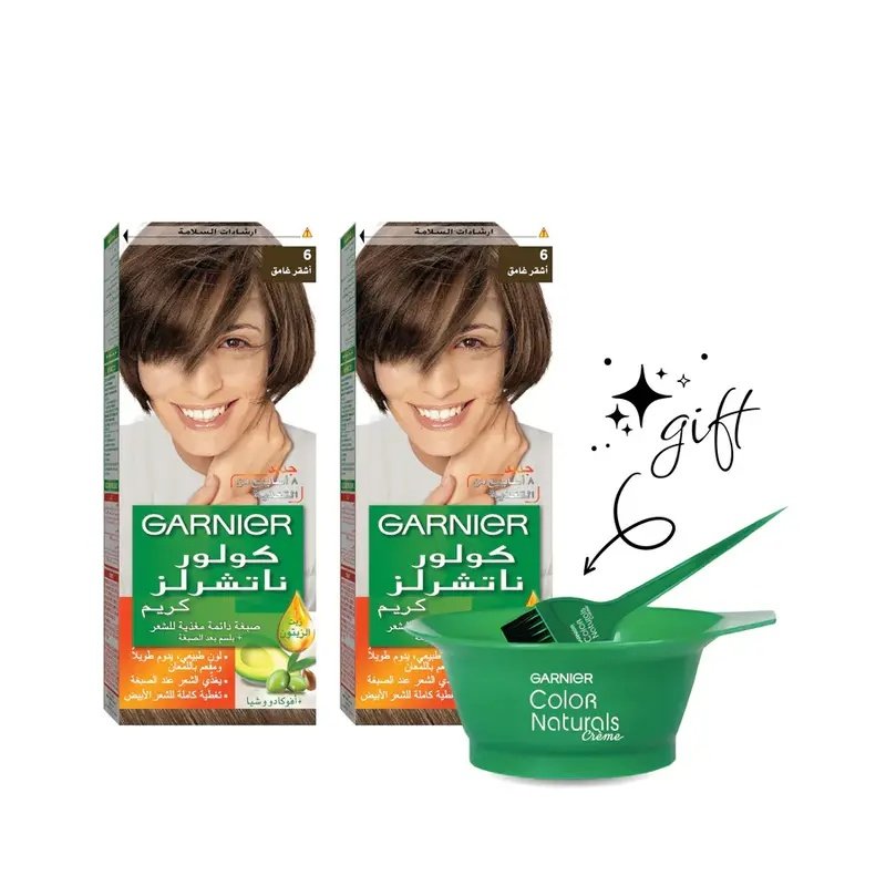 Garnier Color Naturals Creme Hair Color No (6.0) Dark Blonde - 2box 10% offer Garnier Color Naturals Creme Hair Color No (6.0) Dark Blonde - 2box 10% offer
