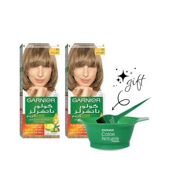 Garnier Color Naturals Creme Hair Color No (7.1) Ash Blonde - 2box 10% offer Garnier Color Naturals Creme Hair Color No (7.1) Ash Blonde - 2box 10% offer