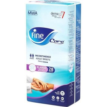 Fine Care Adult Briefs Unisex X-Large 28 Diapers Fine Care Adult Briefs Unisex X-Large 28 Diapers