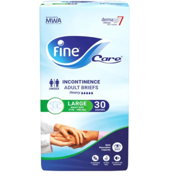 Fine Care Adult Briefs Unisex Large 30 Diapers