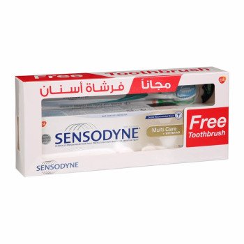Sensodyne Multi Care & Whitening Toothpaste 75Ml + Toothbrush + Mouthwash 50Ml Free Sensodyne Multi Care & Whitening Toothpaste 75Ml + Toothbrush + Mouthwash 50Ml Free