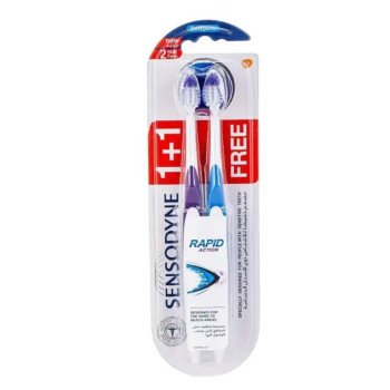 Sensodyne Rapid Action Soft Toothbrush 1+1 Free Sensodyne Rapid Action Soft Toothbrush 1+1 Free