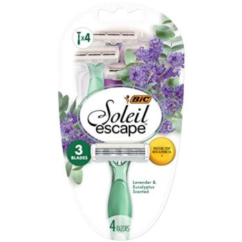 BIC Soleil Escape Women's Disposable Razors 3 Blade 4 Count BIC Soleil Escape Women's Disposable Razors 3 Blade 4 Count
