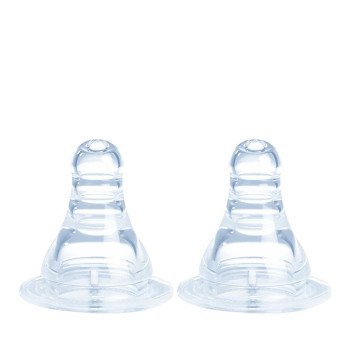 Optimal Silicone Nipple Anti-colic System 6m+ 2Pcs Optimal Silicone Nipple Anti-colic System 6m+ 2Pcs