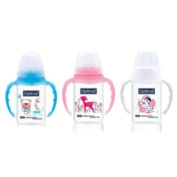 Optimal Slim Waist Bottle With Handle 140 ml ( Blue-Pink-White) Optimal Slim Waist Bottle With Handle 140 ml ( Blue-Pink-White)