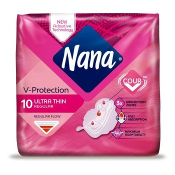 Nana Ultra Thin Regular Wings 10 Pads Nana Ultra Thin Regular Wings 10 Pads