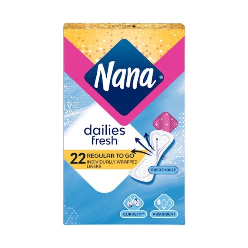 Nana Daily Fresh Liners Regular 22 Pads Nana Daily Fresh Liners Regular 22 Pads