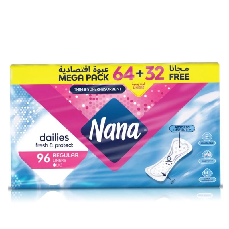 Nana Pantyliner Normal 32 Pads Buy 2 Get 1 Free Offer