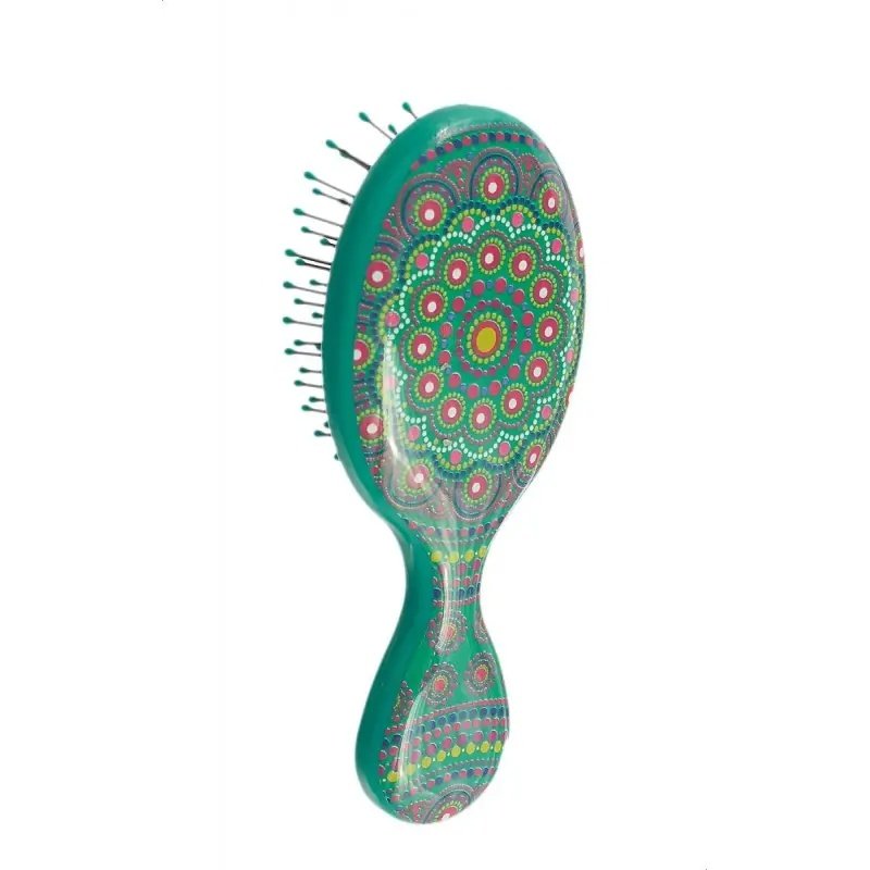 Wet Brush Mini Detangler - Green Mandala Wet Brush Mini Detangler - Green Mandala