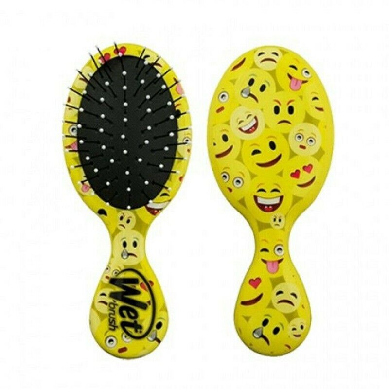 Wet Brush Mini Detangler Travel Size Yellow Brush Happy Hair Squirt Emoji Wet Brush Mini Detangler Travel Size Yellow Brush Happy Hair Squirt Emoji