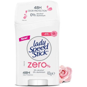 Lady Speed Stick Deodorant Anti-Perspirant Zero% Rose 40g Lady Speed Stick Deodorant Anti-Perspirant Zero% Rose 40g
