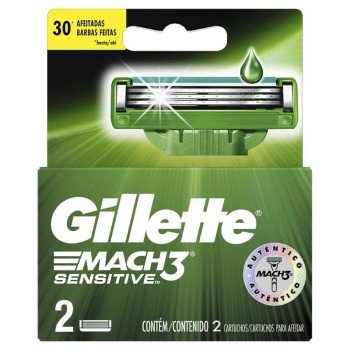 Gillette Mach3 Sensitive Razor Blades 2 Count Gillette Mach3 Sensitive Razor Blades 2 Count