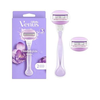 Gillette Venus Comfortglide Breeze Razor + 2 Razor Blade Gillette Venus Comfortglide Breeze Razor + 2 Razor Blade