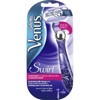 Gillette Venus Swirl Handle Women's Razor + 1 Razor Blade Gillette Venus Swirl Handle Women's Razor + 1 Razor Blade