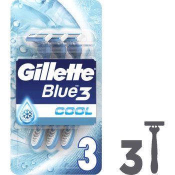 Gıllette Blue3 Cool Disposable Blade 3 Blades Gıllette Blue3 Cool Disposable Blade 3 Blades