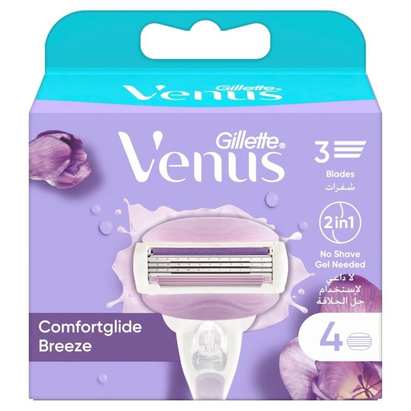 Gillette Venus Comfortglide Breeze Women's Razor Blade Refills 4 Count Gillette Venus Comfortglide Breeze Women's Razor Blade Refills 4 Count